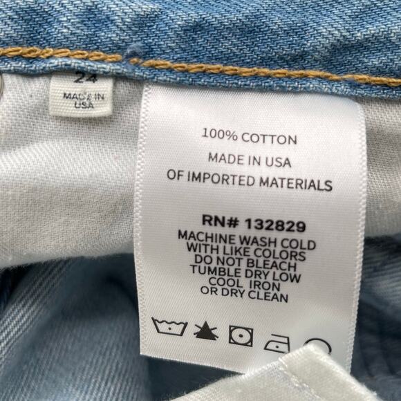 GRLFRND | NWT Danie Mid Rise Boot Jeans in York Blvd Medium Blue Wash 24 - Picture 13 of 14